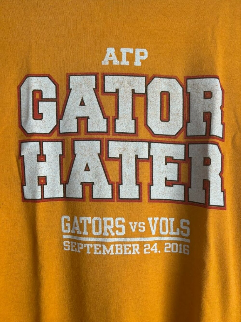 University of Tennessee Gator Hater Fraternity T-Shirt